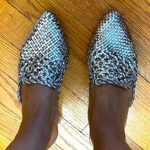 Sam Edelman Metallic mules.